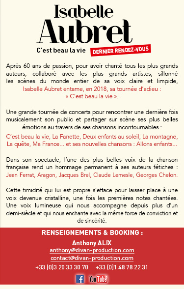 RENSEIGNEMENTS & BOOKING : cliquez ICI