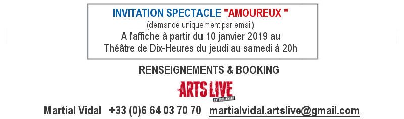 RENSEIGNEMENTS & BOOKING : cliquez ICI