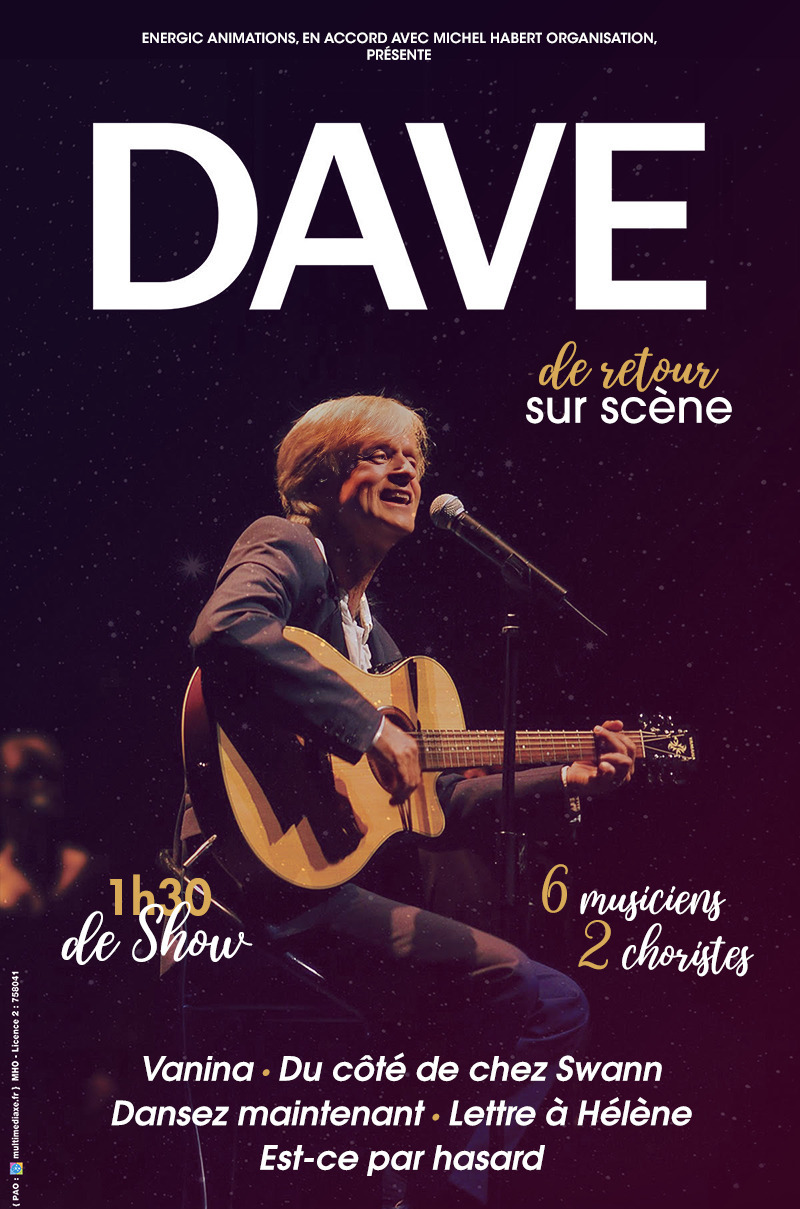 DAVE le RETOUR - La TOURNEE 2023-24