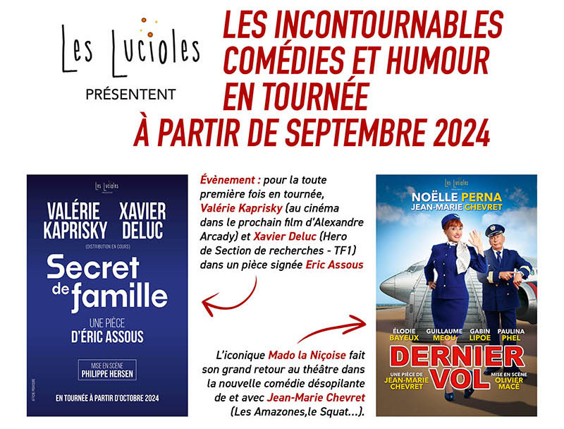 Xavier DELUC, Valerie KAPRISKY, MADO LA NICOISE, Olivier MINNE, Thierry BECCARO en TOURNEE