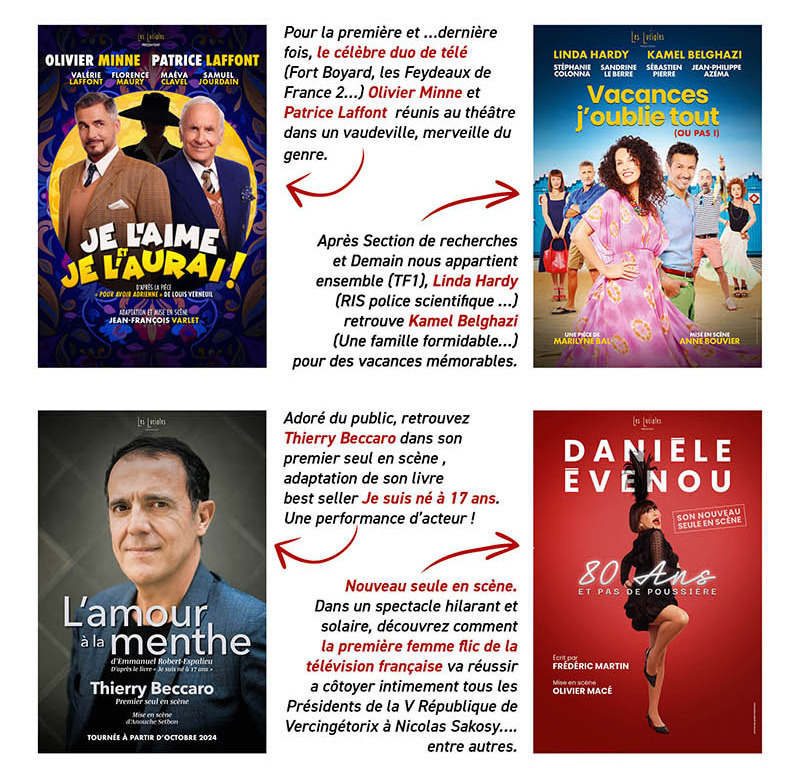 Xavier DELUC, Valerie KAPRISKY, MADO LA NICOISE, Olivier MINNE, Thierry BECCARO en TOURNEE