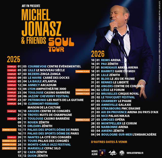 Michel JONASZ - SOUL TOUR Michel JONASZ - SOUL TOUR