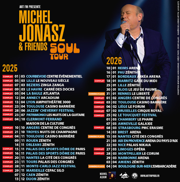 MICHEL JONASZ en TOURNEE 2026 - 2027