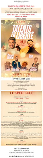 TALENTS EN LIBERTE TOUR - SPECTACLE CLES en MAIN
